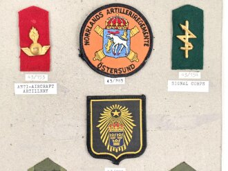 Schweden, Sammlung verschiedener Militärabzeichen,...