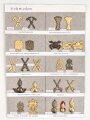 Schweden, Sammlung Regimentsabzeichen, auf Karton geklebt