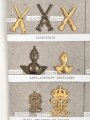 Schweden, Sammlung Regimentsabzeichen, auf Karton geklebt