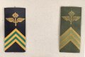 Schweden, Sammlung Rangabzeichen der Luftwaffe, auf Karton getackert