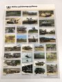 Bundeswehr , Plakat Stand 1982 "Waffen und Fahrzeuge des Heeres", Maße: 59 x 84 cm