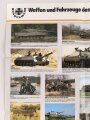Bundeswehr , Plakat Stand 1982 "Waffen und Fahrzeuge des Heeres", Maße: 59 x 84 cm
