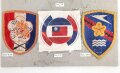 China, Sammlung Ärmelabzeichen, auf Karton getackert