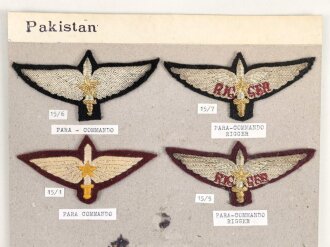 Pakistan, Sammlung Abzeichen Luftwaffe und U-Boot, auf...