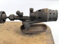 Vorheizer, Anwärmer für Motoren der Wehrmacht. Seltene Ausführung vermutlich für Panzerfahrzeuge, Originallack, ungereinigt und vollständig leer