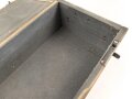 KFZ Verbandkasten Wehrmacht. Einheitsfarbe Originallack, ungereinigt
