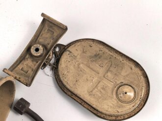 Wehrmacht, Behälter für Anlasskraftstoff. Originallack, ungereinigtes Stück