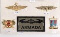 Venezuela, Sammlung Abzeichen der Luftwaffe, auf Karton getackert