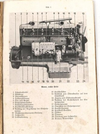 D667/3 " Lastkraftwagen 4 1/2t Mercedes Benz , Vorläufige Gerätbeschreibung und Bedienungsanweisung vom 13.5.41"  Vollständig