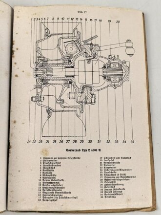 D667/3 " Lastkraftwagen 4 1/2t Mercedes Benz , Vorläufige Gerätbeschreibung und Bedienungsanweisung vom 13.5.41"  Vollständig