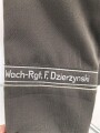DDR, Uniformjacke und Hose eines Angehörigen im Wachregiment „Feliks Dzierzynski“ Die Jaxcke datiert 1975, guter Gesamtzustand