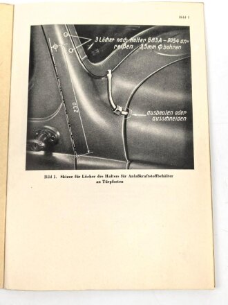 D632/37 " Personenkraftwagen Ford Werke AG, Typ Eifel, Sonderausrüstung für Winterbetrieb vom 9.9.42"