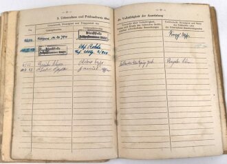 Fahrtnachweise vom 28.8.44 bis 7. Mai 1945 für einen Ford LKW mit Kennzeichen WH - 940358