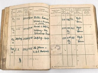 Fahrtnachweise vom 28.8.44 bis 7. Mai 1945 für einen Ford LKW mit Kennzeichen WH - 940358