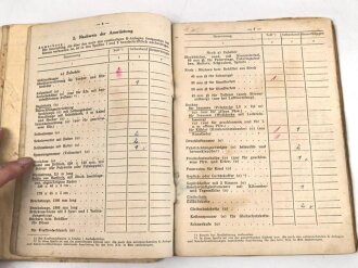 Fahrtnachweise vom 28.8.44 bis 7. Mai 1945 für einen Ford LKW mit Kennzeichen WH - 940358