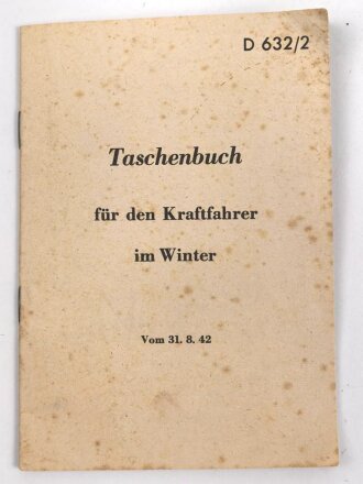 D632/2 " Taschenbuch für den Kraftfahrer im...