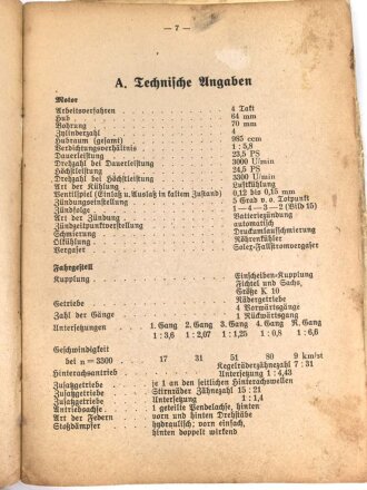 D662/6 "Leichter Personenkraftwagen Baumuster K1 Typ 82" , Gerätbeschreibung und Bedienungsanweisung zum Fahrgestell vom 1.7.40