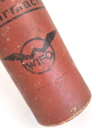 "Motoren- Oel der Wehrmacht" Leere Flasche der Firma "WIFO" Ungereinigt