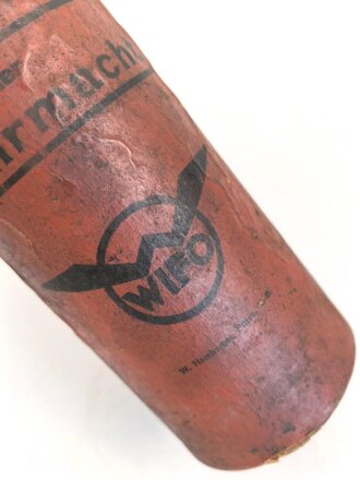 "Motoren- Oel der Wehrmacht" Leere Flasche der Firma "WIFO" Ungereinigt
