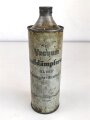 " Stoßdämpferoel TL 6027 für Wehrmacht Kraftfahrzeuge" Etwa zur Hälfte gefüllt, ungereinigt