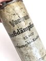 " Stoßdämpferoel TL 6027 für Wehrmacht Kraftfahrzeuge" Etwa zur Hälfte gefüllt, ungereinigt