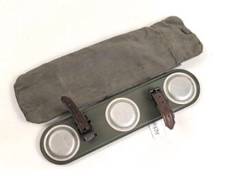 Rückstrahler "Katzenauge" Hersteller "Franke Mühlhausen Thüringen"  Feldgraues Blech, Breite 24cm, in Hülle