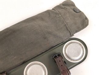 Rückstrahler "Katzenauge" Hersteller "Franke Mühlhausen Thüringen"  Feldgraues Blech, Breite 24cm, in Hülle