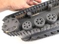Panzer Kampfwagen III . Übungs- und Erkennungsmodell der Wehrmacht. Originallack, leicht beschädigt, Gesamtlänge 50cm.
