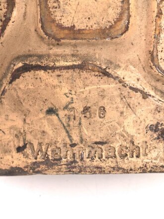 20 Liter Wasser Kanister Wehrmacht datiert 1943. Originallack, ungereinigtes Stück . Vollständig leer, riecht aber nach Treibstoff. KEIN VERSAND NACH ÜBERSEE