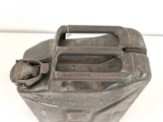 20 Liter Kraftstoff Kanister Wehrmacht. Hersteller " SANDRIK" Vollständig leer. Originallack, ungereinigt. KEIN VERSAND NACH ÜBERSEE
