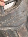 20 Liter Kraftstoff Kanister Wehrmacht. Hersteller " SANDRIK" Vollständig leer. Originallack, ungereinigt. KEIN VERSAND NACH ÜBERSEE