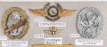 Mexiko, Sammlung Abzeichen der Luftwaffe, auf Karton getackert