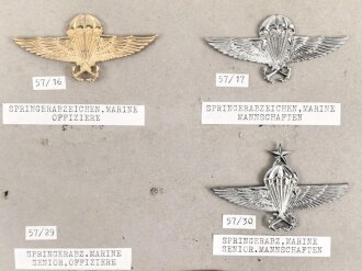 Mexiko, Sammlung Abzeichen des Militär, auf Karton...