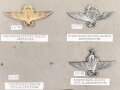 Mexiko, Sammlung Abzeichen des Militär, auf Karton geklebt und gepint