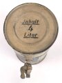 4 Liter Tankbehälter für " Kraftstoffölgemisch" Durchmesser knapp 15cm. Originallack, ungereinigt, vollständig leer