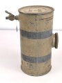 4 Liter Tankbehälter für " Kraftstoffölgemisch" Durchmesser knapp 15cm. Originallack, ungereinigt, vollständig leer