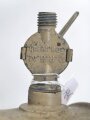 4 Liter Tankbehälter für " Kraftstoffölgemisch" Durchmesser knapp 15cm. Originallack, ungereinigt, vollständig leer