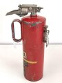 " TETRA" Feuerlöscher für Fahrzeuge der Wehrmacht. Letzte Prüfung am 10.4.1940. Originallack, ungereinigt, vollständig leer. KEIN VERSAND NACH ÜBERSEE