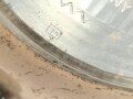 Paar Scheinwerfer für Fahrzeuge der Wehrmacht. Sandfarbener Originallack, Scheibendurchmesser 14cm. Guter Zustand, Funktion nicht geprüft