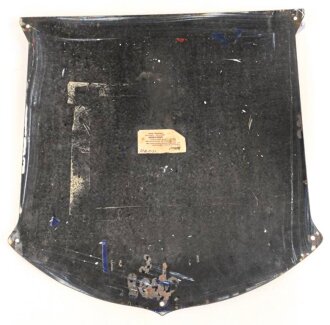 Emailleschild " Mobiloel" Leicht restauriert, sonst gut, Höhe 60cm. Genau datieren kann ich das Schild leider nicht.