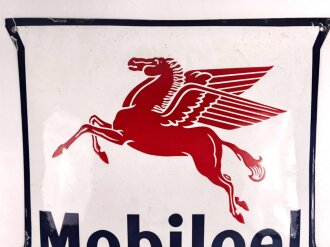 Emailleschild " Mobiloel" Leicht restauriert,...