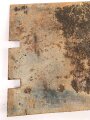 Panzerplatte für ein Fahrzeug der Wehrmacht. Originallack, Maße 50 x 100cm. Wiegt unverpackt 21kg