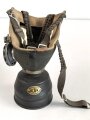 Schweden, Gasmaske Typ4 datiert 1941 Maskenkörper angetrocknet, mit Filter datiert 1943