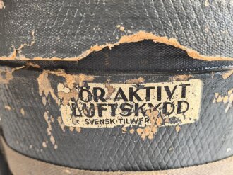 Schweden, Pappbehälter für eine Luftschutz / Zivilschutzmaske