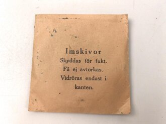 Schweden, Pappbehälter für eine Luftschutz / Zivilschutzmaske