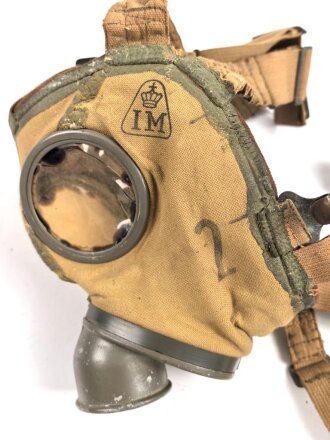 Dänemark, Gasmaske Zivilschutzmaske Modell 1938....