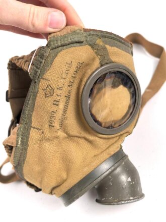 Dänemark, Gasmaske Zivilschutzmaske Modell 1938....