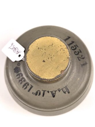 Dänemark, Filter für eine Gasmaske datiert 1939