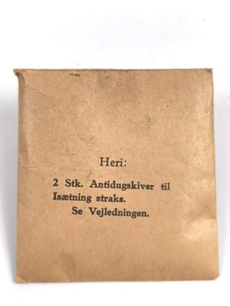 Dänemark, Satz Klarscheiben für eine Gasmaske,...
