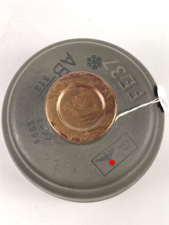 Gasmaskenfilter "Filtereinsatz 37" Wehrmacht . sehr guter Zustand, dtiert 1939